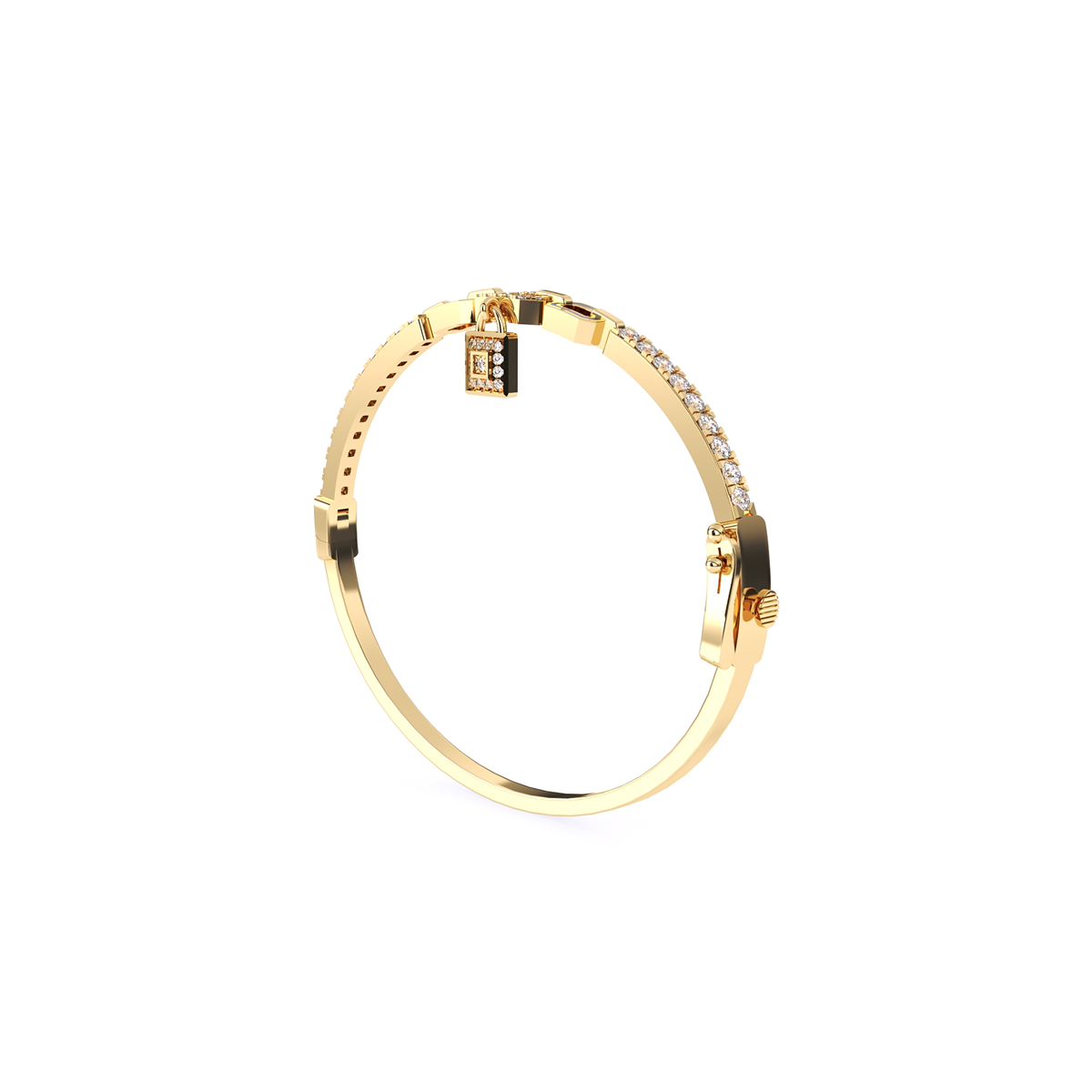 Fancy Lock Style Lab Grown Bracelet